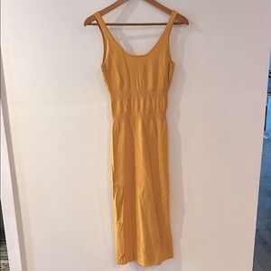 Modern Citizen Yellow Sleeveless Midi Dress